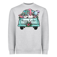 Heather Grey easter gnomes truck Heavyweight Sweatshirt - Jasminsmagicworld