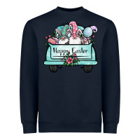 Navy easter gnomes truck Heavyweight Sweatshirt - Jasminsmagicworld