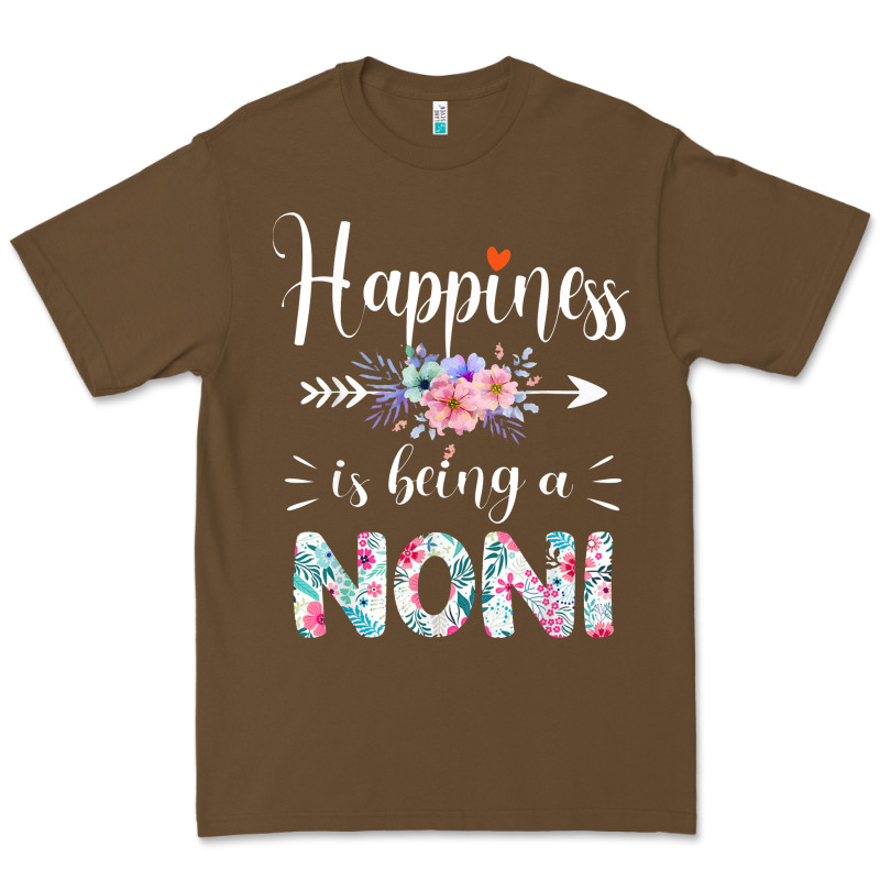 Happiness Is Being A Noni Ever Women Floral Decor Premium Tee by linhVisuals | Teevron