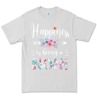 Dove Grey happiness is being a noni ever women floral decor Premium Tee - linhVisuals