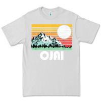 Dove Grey ojai california mountains & sun retro 80s graphic Premium Tee - linhVisuals