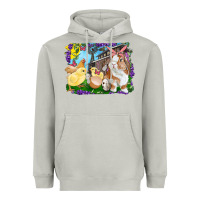 Moon Dust easter farm chicks and bunny Heavyweight Hoodie - RanaPortraitStore
