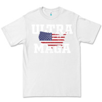 White ULTRA MAGA Premium Tee - linhVisuals