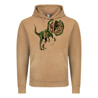 Vintage Camel Dilophosaurus Vintage Hoodie - LillyAllenDesigns