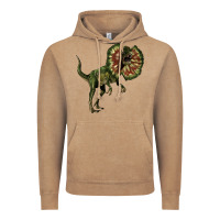 Vintage Coffee Dilophosaurus Vintage Hoodie - LillyAllenDesigns