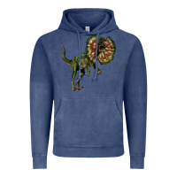 Vintage Denim Dilophosaurus Vintage Hoodie - LillyAllenDesigns