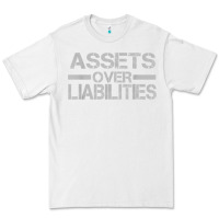 White assets over liabilities mens t shirt Premium Tee - linhVisuals