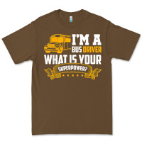 Cacao i'm a bus driver what is your superpower driving school bus t shirt Premium Tee - linhVisuals