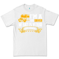 White i'm a bus driver what is your superpower driving school bus t shirt Premium Tee - linhVisuals