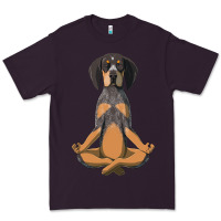 Plum yoga fitness bluetick coonhound dog 363 bodybuilding Premium Tee - linhVisuals