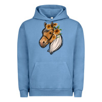 Floral Horse Urban Hoodie | Teevron