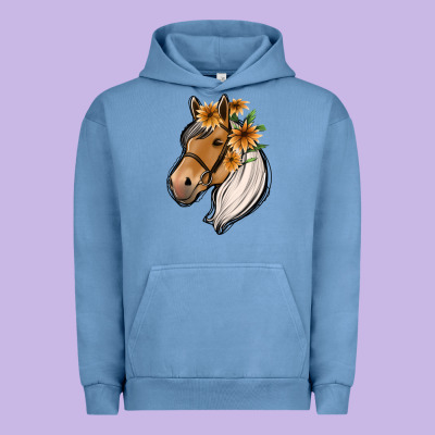 Floral Horse Urban Hoodie Designed By Jasminsmagicworld
