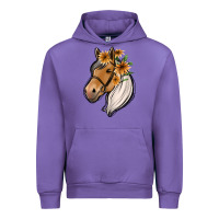 Tulip floral horse Urban Hoodie - Jasminsmagicworld