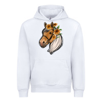 White floral horse Urban Hoodie - Jasminsmagicworld