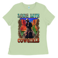 Matcha long live cowgirls Ladies Tee - FaDigitalArtStudio