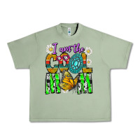 Oil Green I'm The Cool Mom Urban Heavy Tee - CowhideDigitalArt
