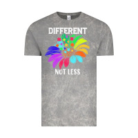 Cloud Rock Different Not Less Daisy Autism Puzzle Vintage Tee - CowhideDigitalArt