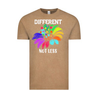 Vintage Coffee Different Not Less Daisy Autism Puzzle Vintage Tee - CowhideDigitalArt