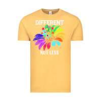 Vintage Mustard Different Not Less Daisy Autism Puzzle Vintage Tee - CowhideDigitalArt