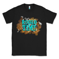 Black rodeo time  with leopard and cowhide Classic Tee - Artiststas