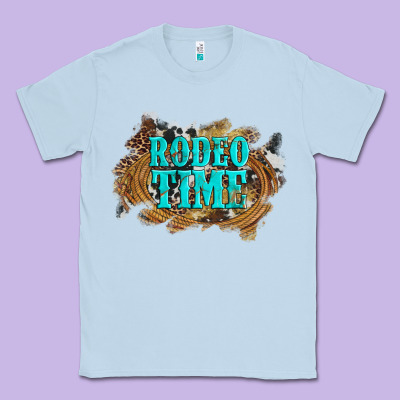 Rodeo Time  With Leopard And Cowhide Classic Tee Designed By Artiststas