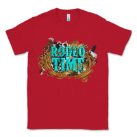 Red rodeo time  with leopard and cowhide Classic Tee - Artiststas