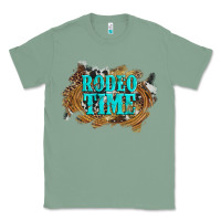 Sage rodeo time  with leopard and cowhide Classic Tee - Artiststas