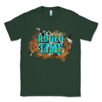 Sports Green rodeo time  with leopard and cowhide Classic Tee - Artiststas