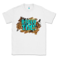 White rodeo time  with leopard and cowhide Classic Tee - Artiststas