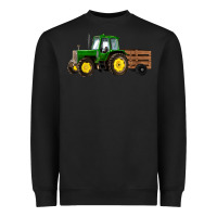Black farm tractor Heavyweight Sweatshirt - RanaPortraitStore