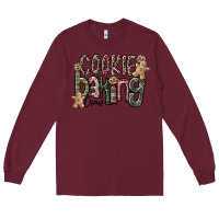 Burgundy Cookie Baking Crew Long Sleeve Tee - CowhideDigitalArt