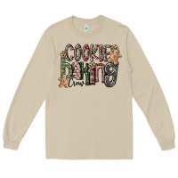Mushroom Cookie Baking Crew Long Sleeve Tee - CowhideDigitalArt