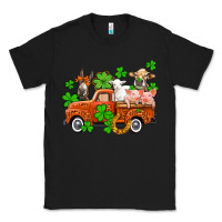 Black St. Patrick's farm animals and truck Classic Tee - OliviaCreatesArt