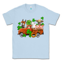 Dusty Blue St. Patrick's farm animals and truck Classic Tee - OliviaCreatesArt
