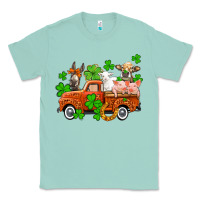 Seafoam St. Patrick's farm animals and truck Classic Tee - OliviaCreatesArt