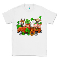 White St. Patrick's farm animals and truck Classic Tee - OliviaCreatesArt