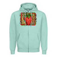 Seafoam strawberry summer Zipper Hoodie - Jasminsmagicworld
