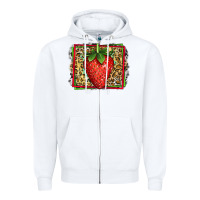 White strawberry summer Zipper Hoodie - Jasminsmagicworld