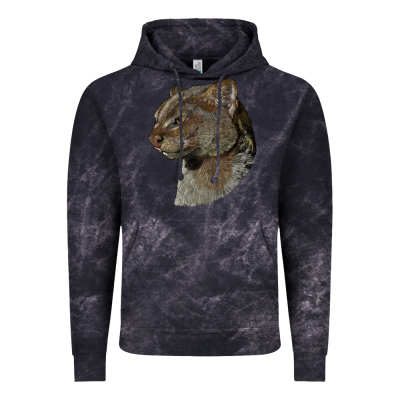Jaguarundi Head Vintage Hoodie by LillyAllenDesigns | Teevron