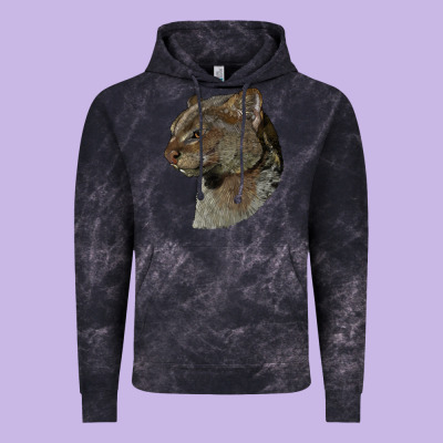 Jaguarundi Head Vintage Hoodie Designed By Lillyallendesigns