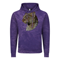 Cloud Purple Jaguarundi Head Vintage Hoodie - LillyAllenDesigns