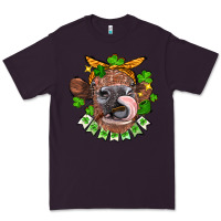 Plum St. Patrick's Day cow Premium Tee - FaDigitalArtStudio