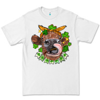 White St. Patrick's Day cow Premium Tee - FaDigitalArtStudio
