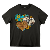Asphalt cowhide leopard hearts Heavy Core Tee - OliviaCreatesArt