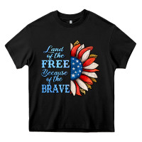 Black patriotic sunflower no background Heavy Core Tee - Jasminsmagicworld