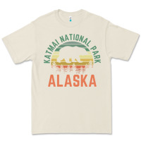 Bone katmai national park alaska bear hiking travel nature retro pullover h Premium Tee - linhVisuals