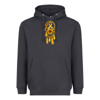 Smoke childhood cancer awareness dreamcatcher Heavyweight Hoodie - Jasminsmagicworld