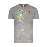 Cloud Rock Dandelion Autism Puzzle Be Kind Vintage Tee - CowhideDigitalArt