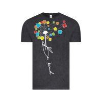 Vintage Black Dandelion Autism Puzzle Be Kind Vintage Tee - CowhideDigitalArt