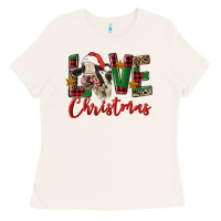 Bone love christmas holstein heifer Ladies Tee - FaDigitalArtStudio